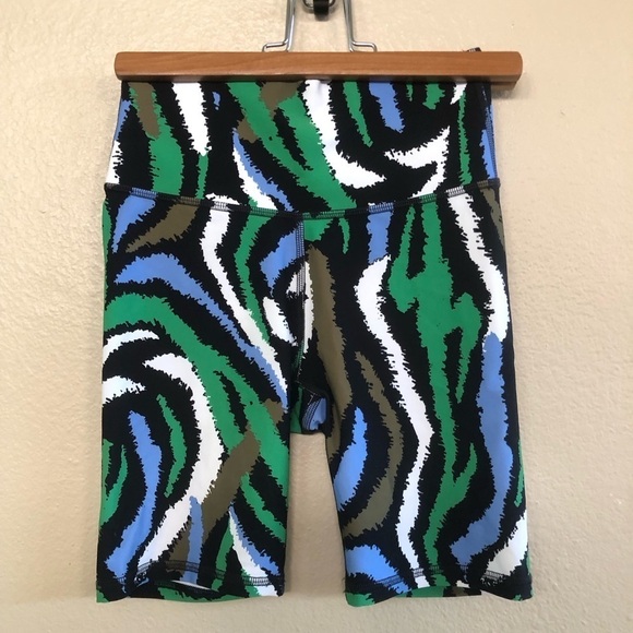 Diane Von Furstenberg x Target DVF Disco Zebra Bike Shorts 7’ Inseam Size XXS - Picture 1 of 10